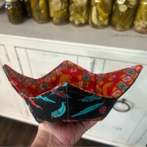 Bowl Koozie (Cozy) Aztec Western Feathers Buffalo